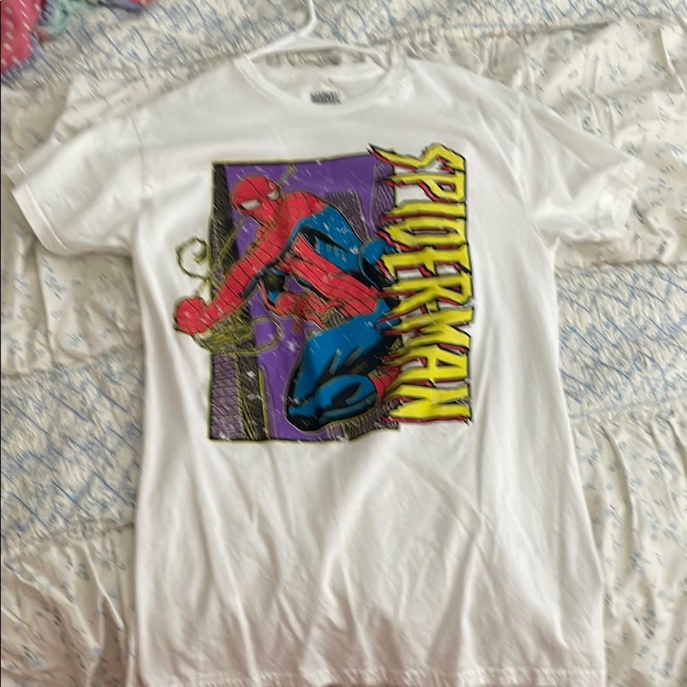 Marvel White Cotton T-Shirt